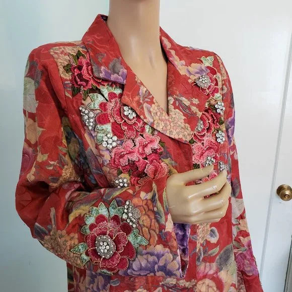 NWT JOHNNY WAS LA VIE FLEUR COAT. - Picture 14 of 17